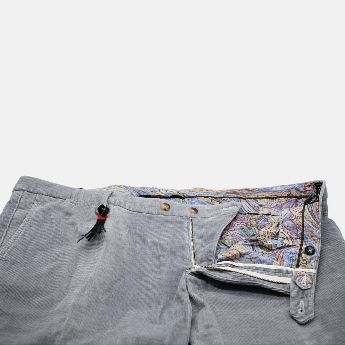 Light Gray Corduroy Trousers made of Cotton (EU 54)