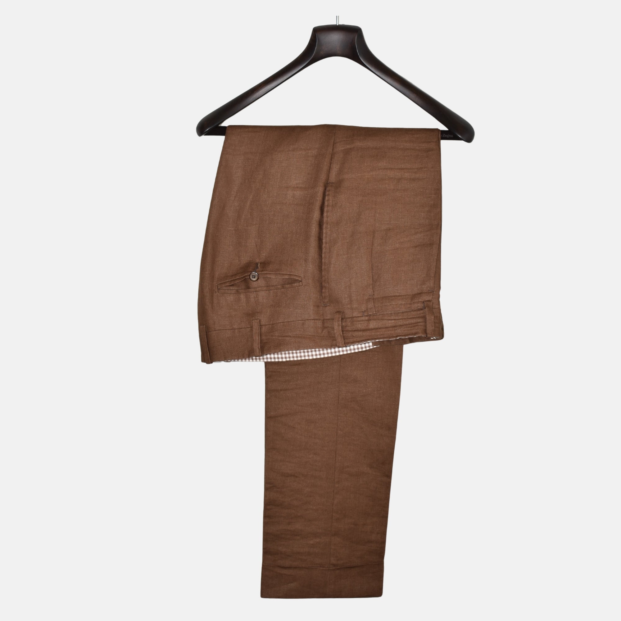 Brown Suit made of Linen (EU 52L)