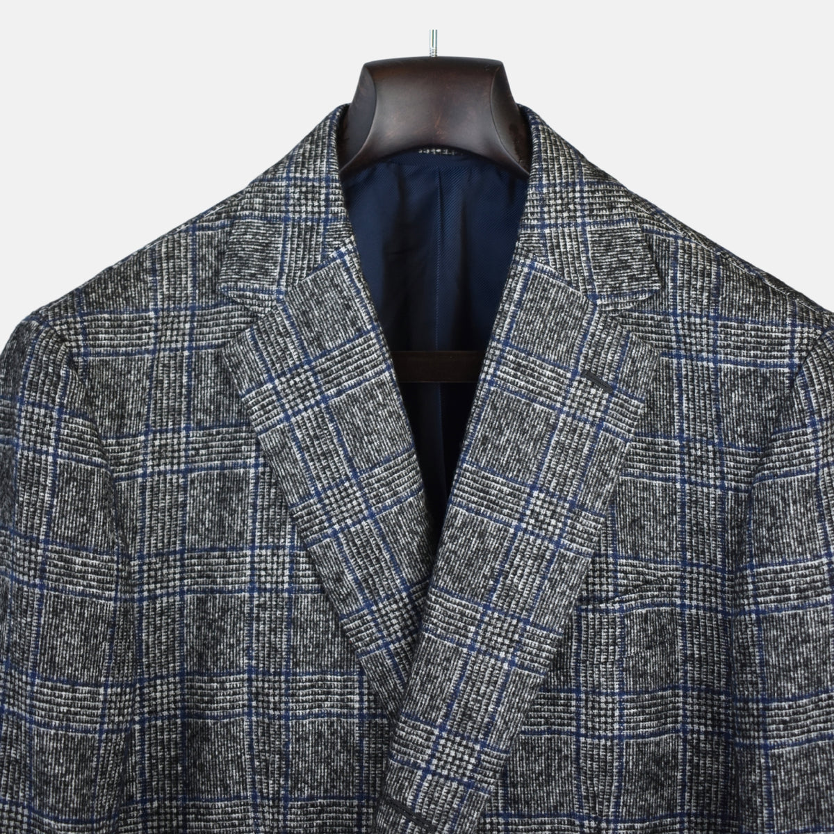 Multicoloured Checkered Suit made of Wool/Baby Alpaka (EU 54)