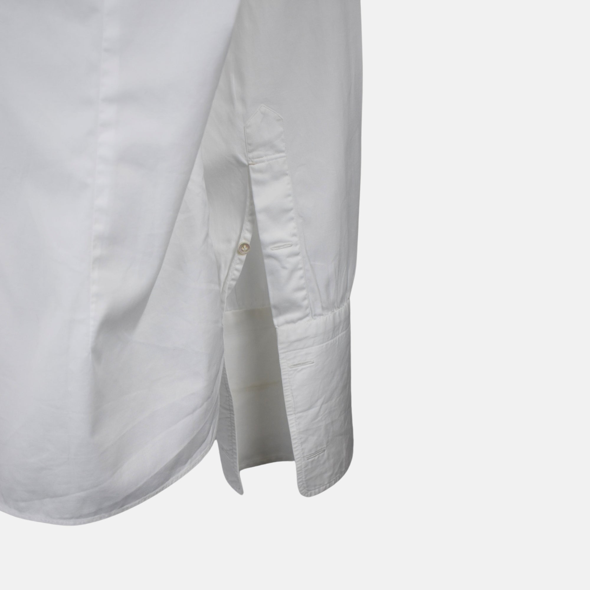 White Cuffed Shirt made of Cotton (EU 42)