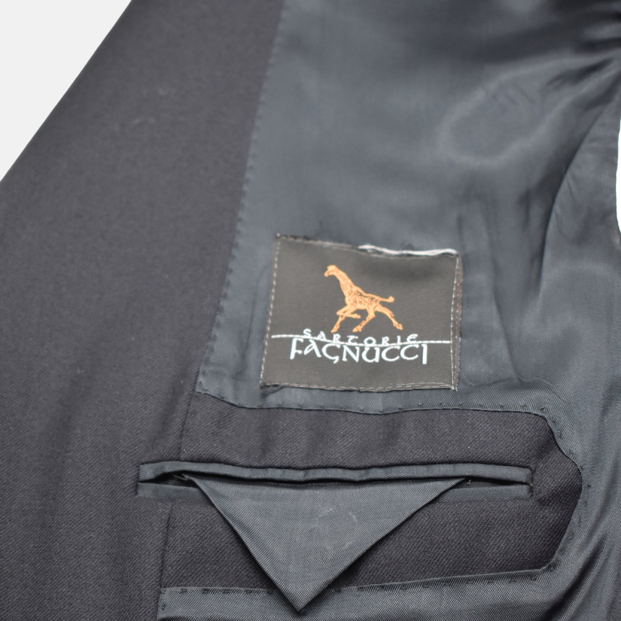 Nachtblauer Blazer aus Wolle (EU 58)