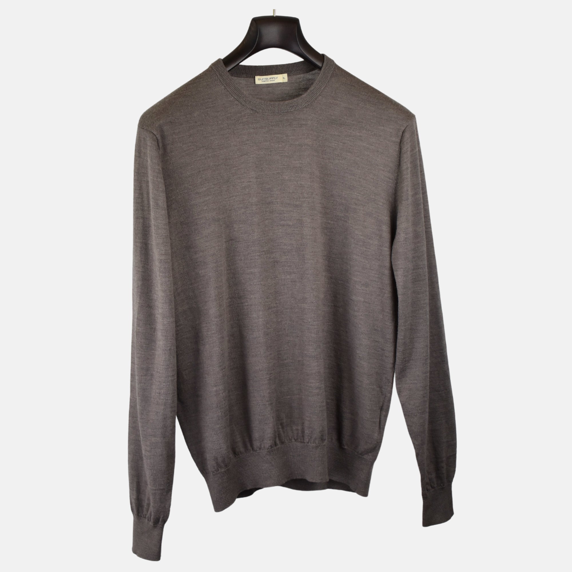 Mud Coloured Pullover made of Merino Wool (XL)