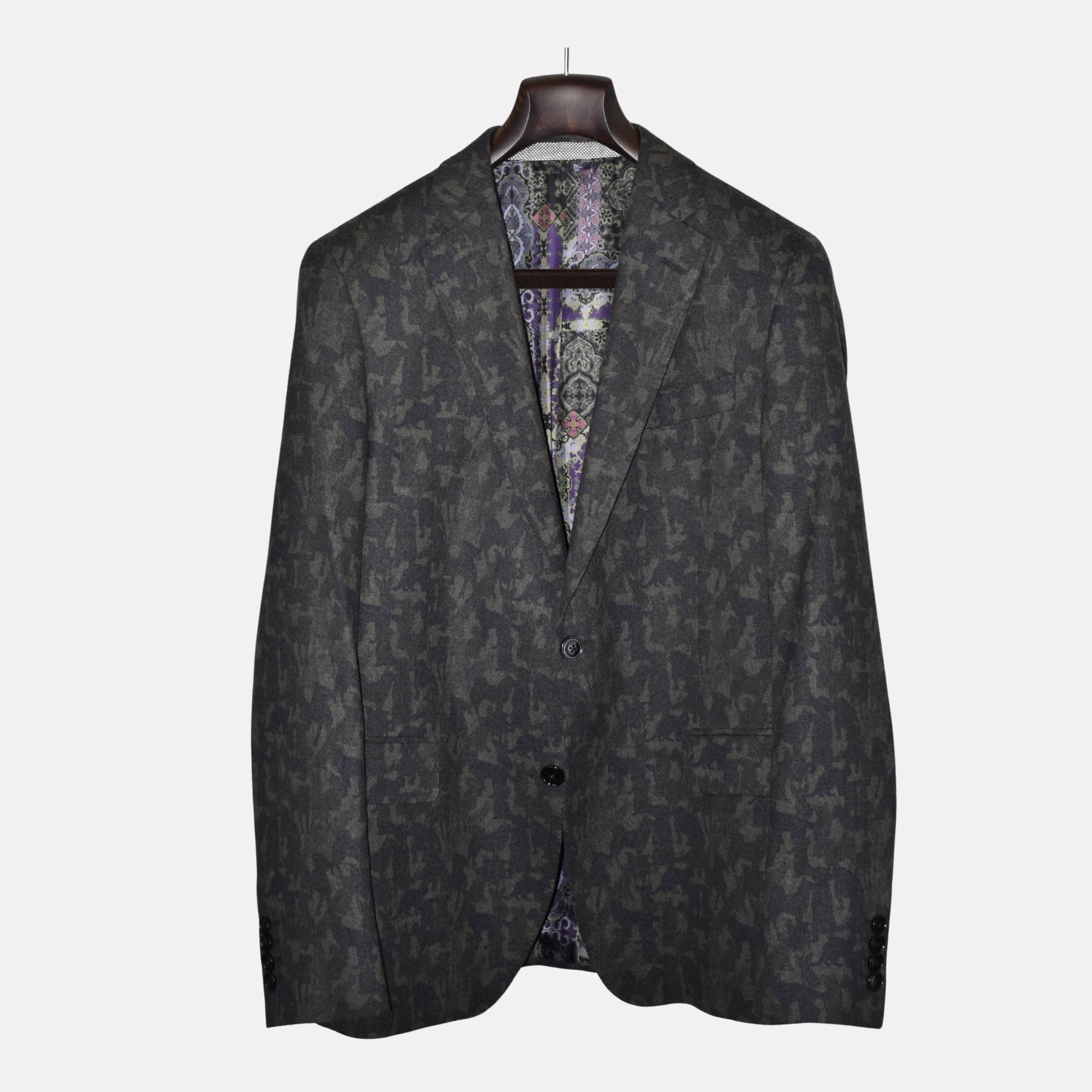 Multicoloured/Camouflage Blazer made of Wool (EU 50)