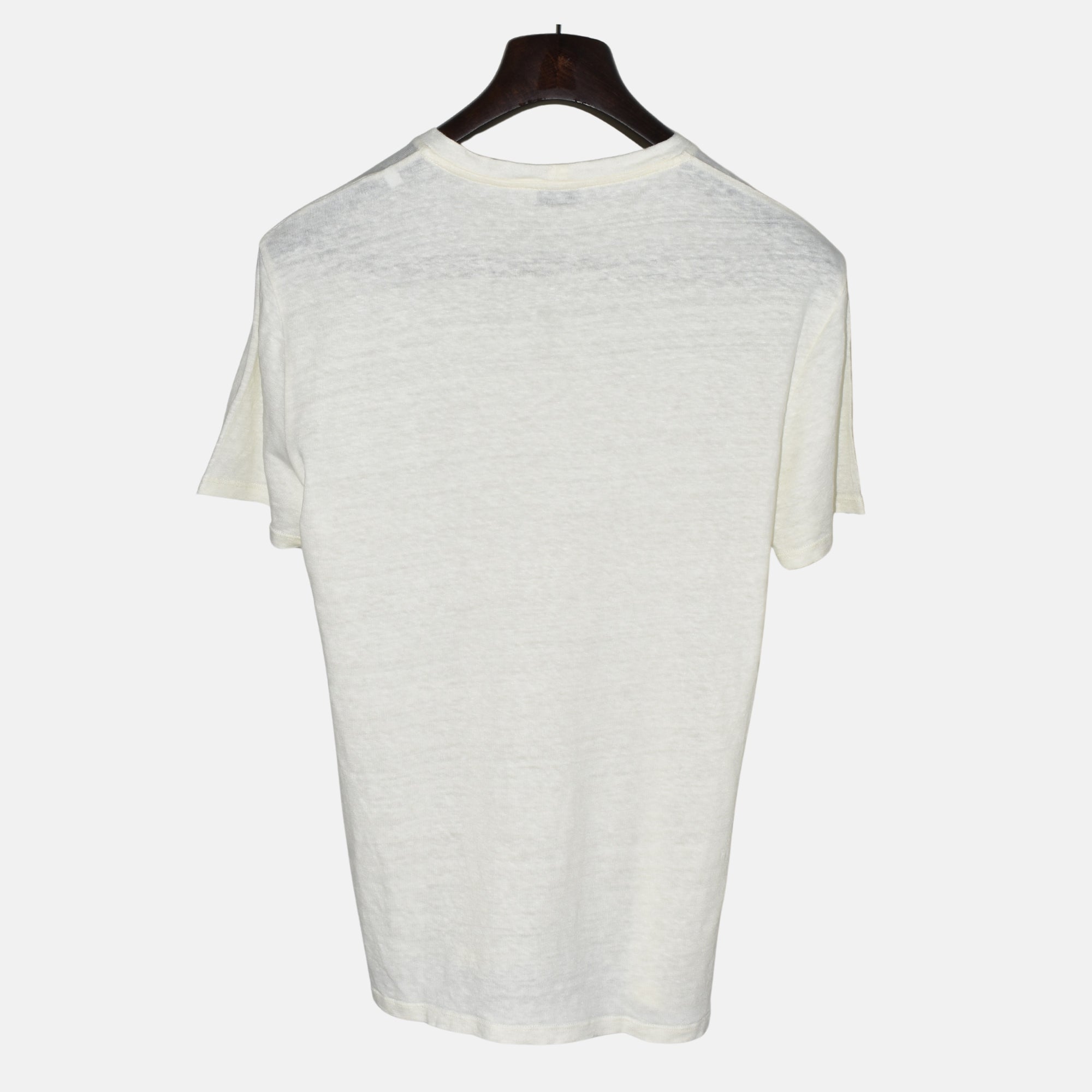 Cream T-Shirt made of Linen (L)