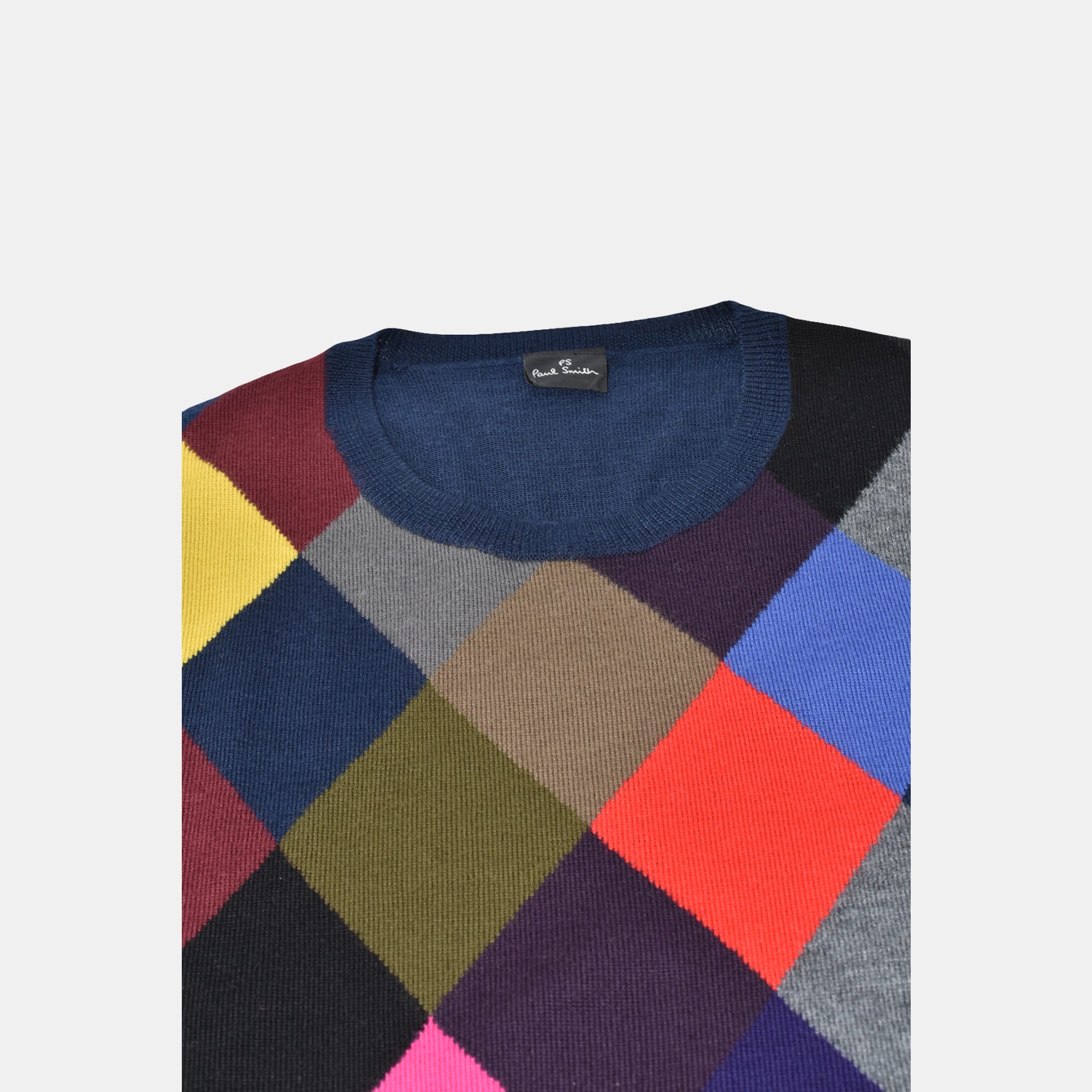 Multicoloured Sweater made of Merino Wool (L)