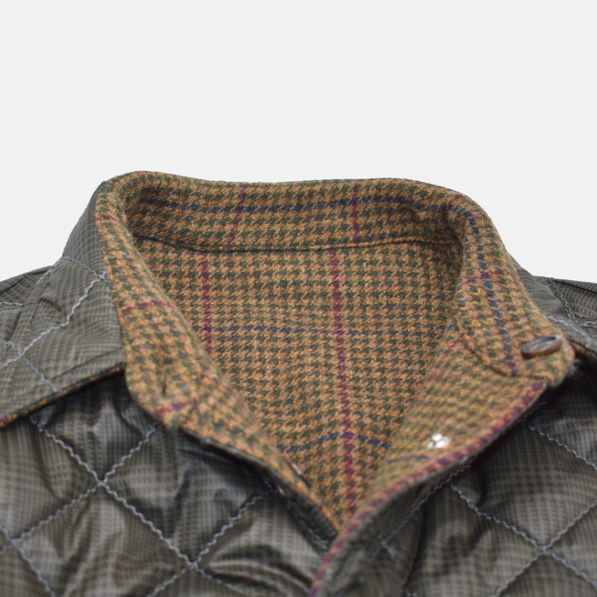 Multicoloured Reversible Jacket made of Wool/Polyester (M)