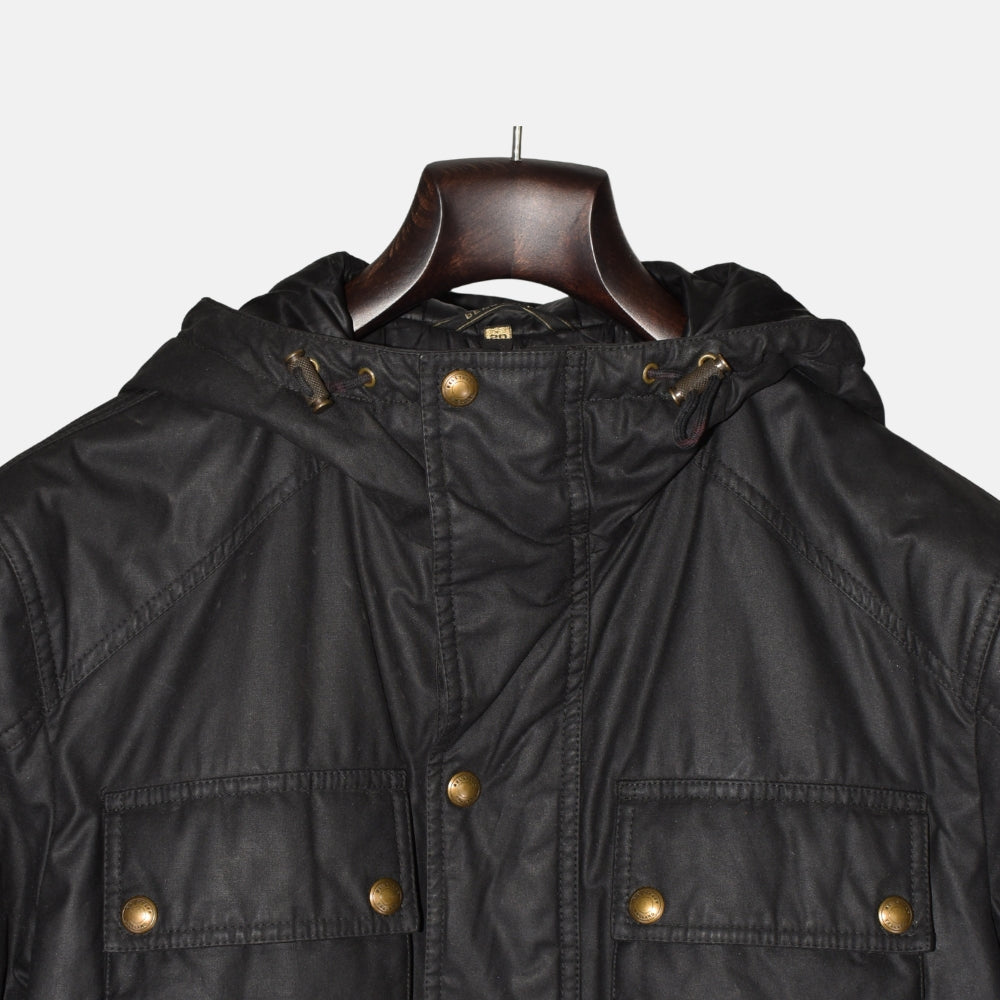 Black Waxed Jacket made of Polyester (EU 50)