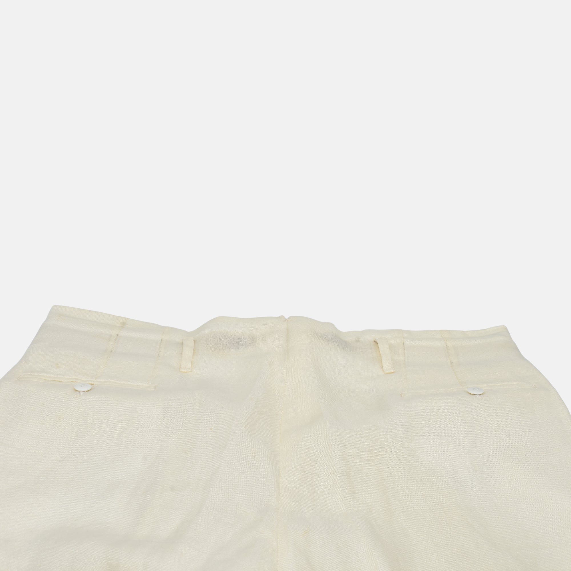 Cream Trousers made of Wool (EU 54)