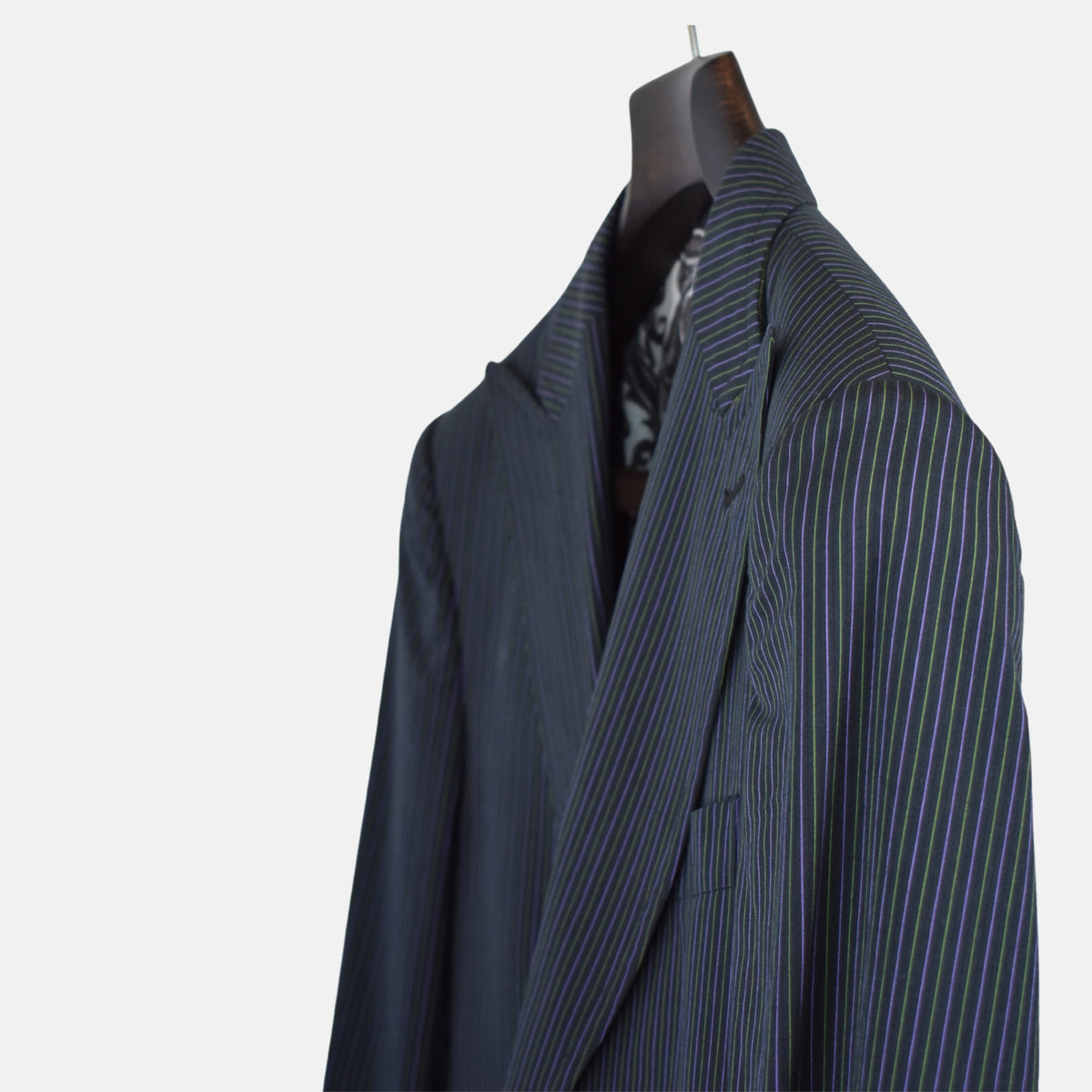 Multicoloured Striped Suit made of Cotton (EU 48)