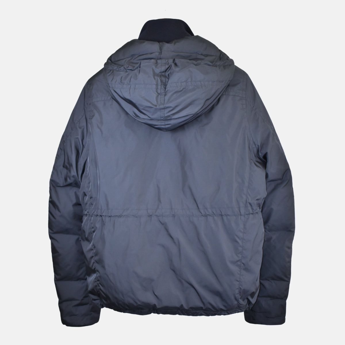 Navy Hooded Jacket made of Polyamide (EU 50)