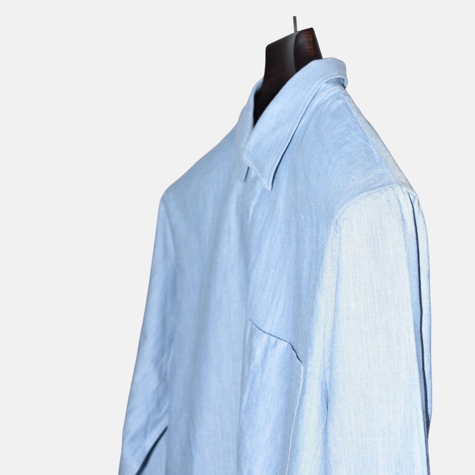 Light Blue Denim Shirt made of Cotton (L)