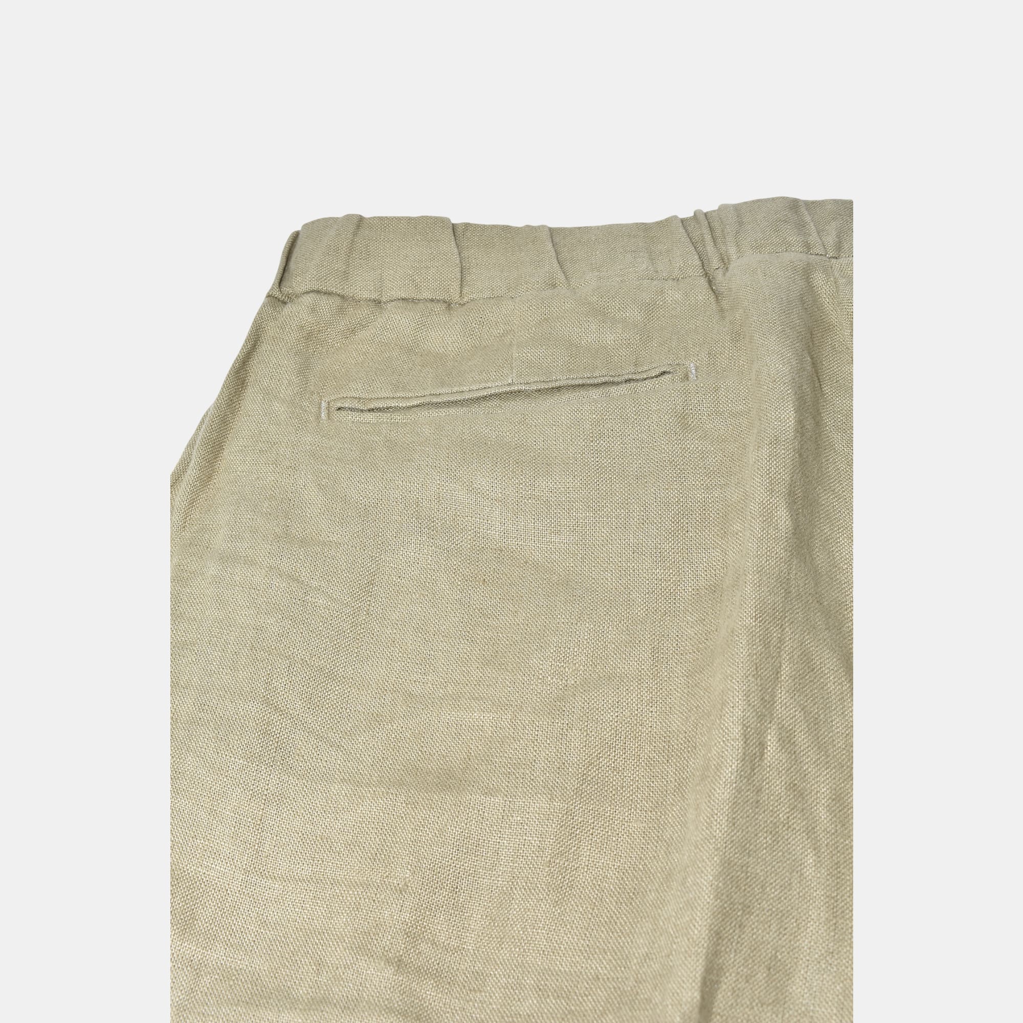 Khaki Trousers made of Linen  (EU 38)