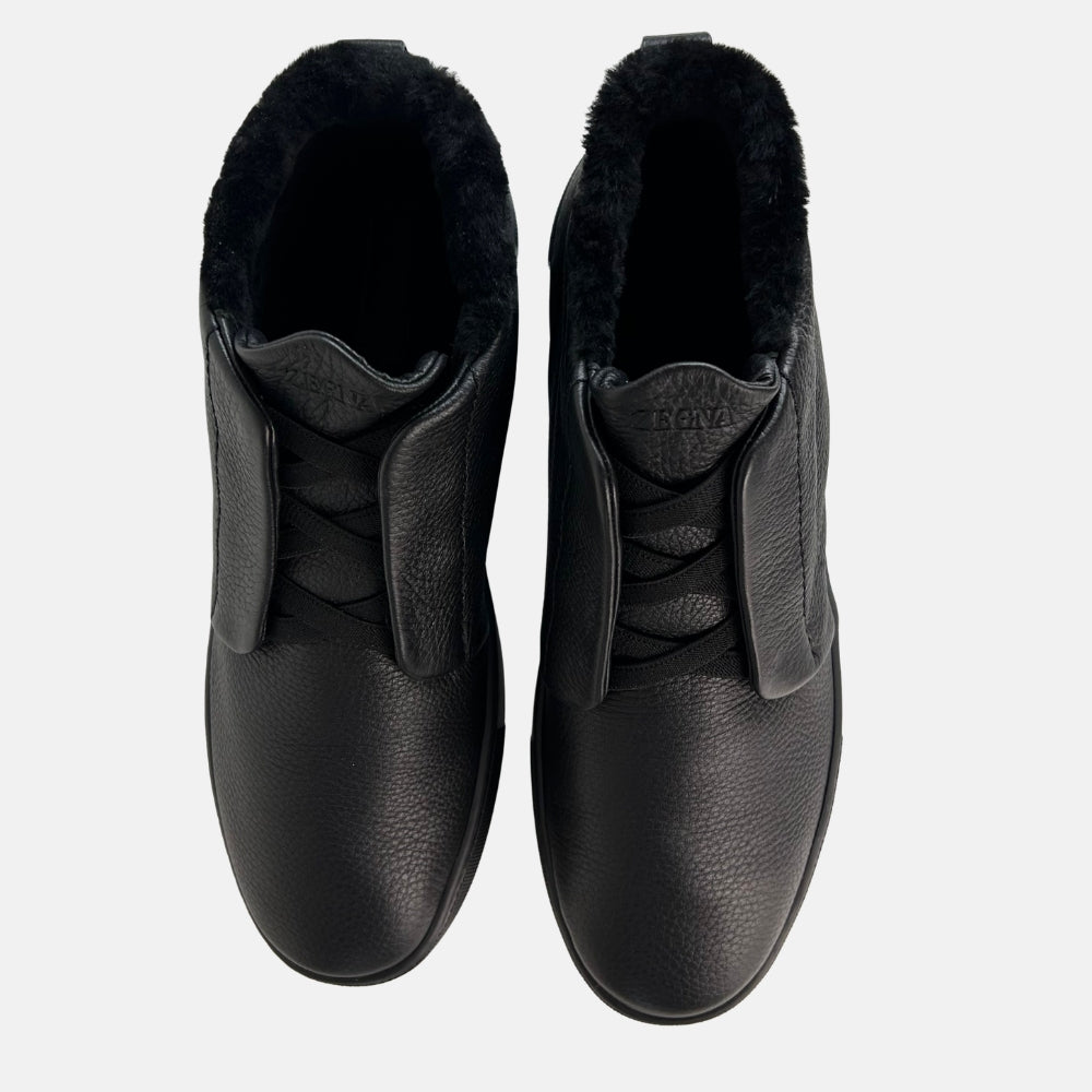Black Triple Stitch Sneakers made of Leather (EU 46)