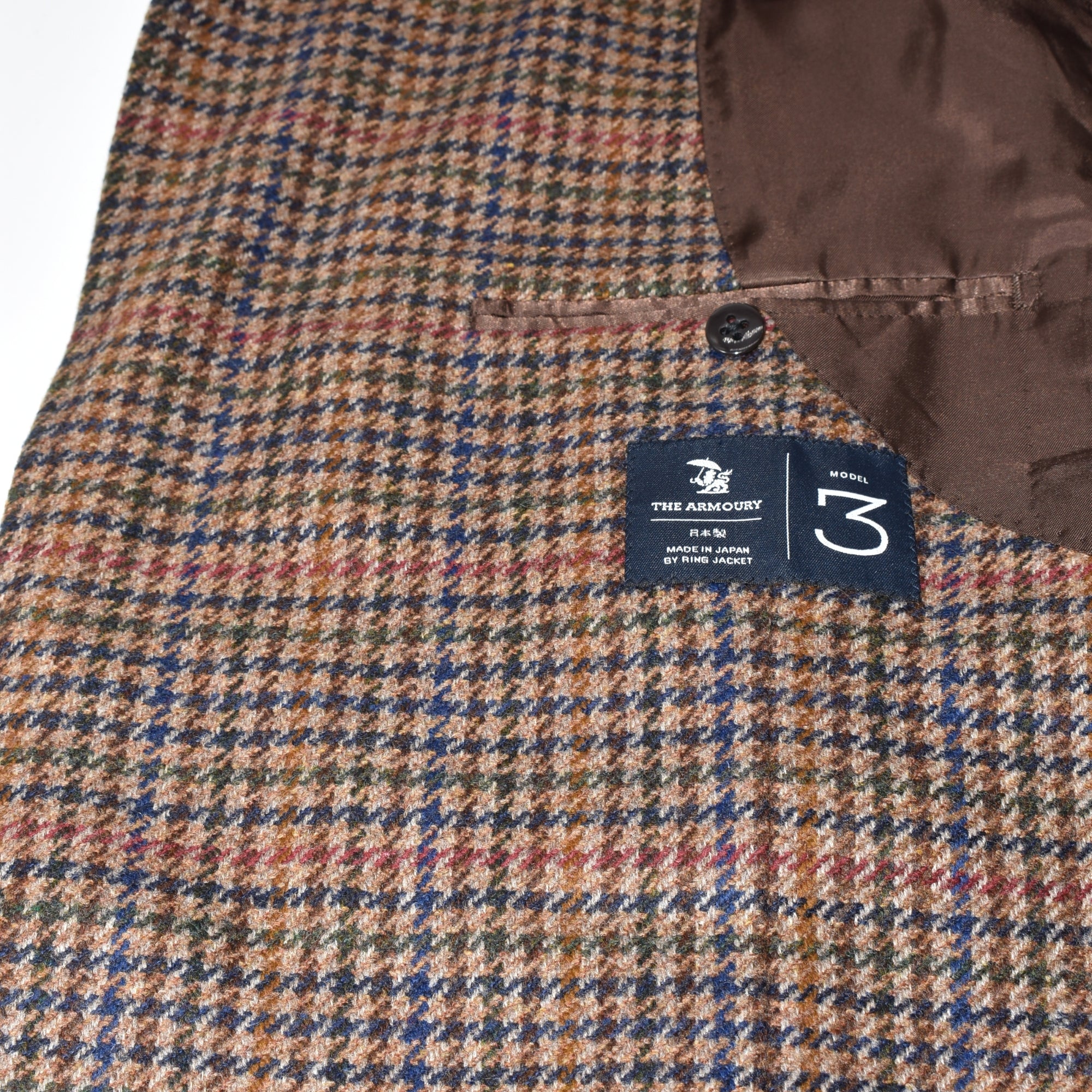 Mehrfarbig karierter Blazer aus Wolle (EU 54)