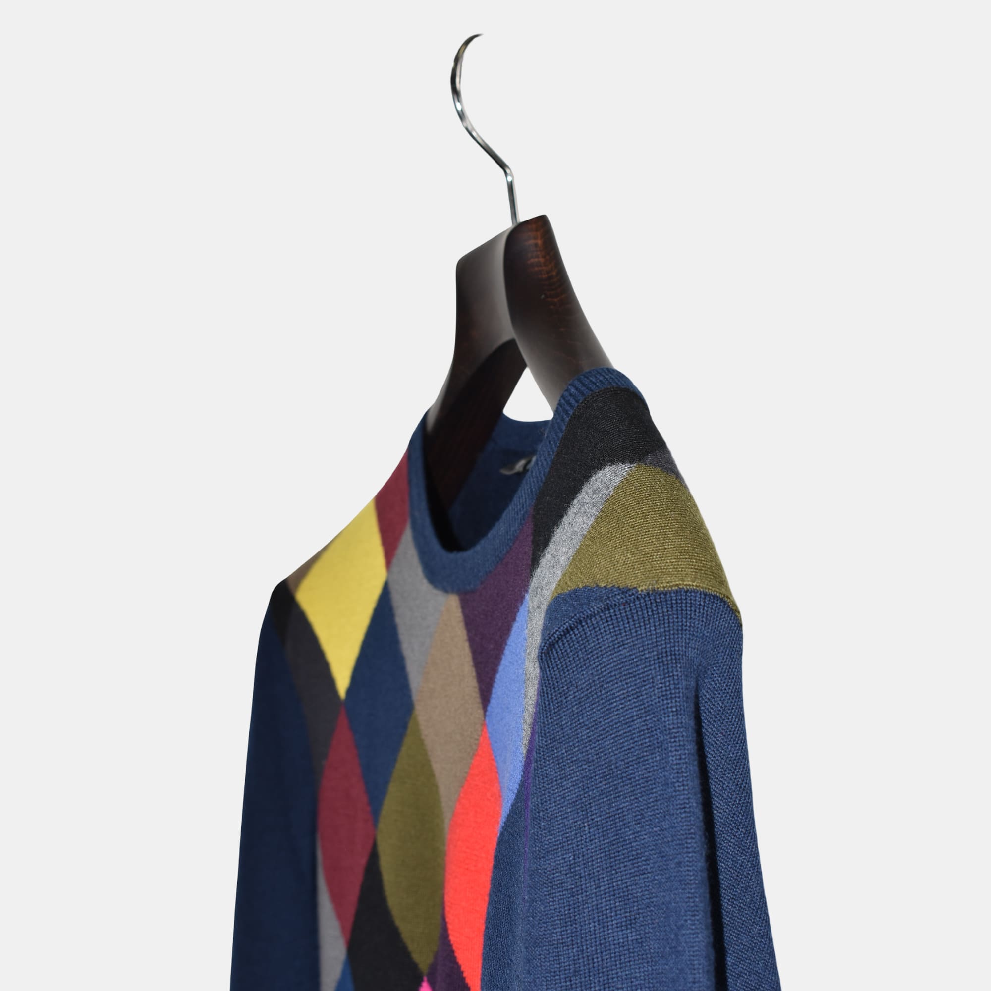 Multicoloured Sweater made of Merino Wool (L)