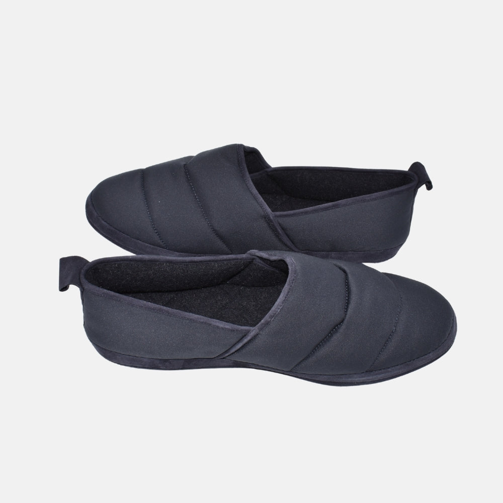Navy Slipper made of Cotton/Suede (EU 44)
