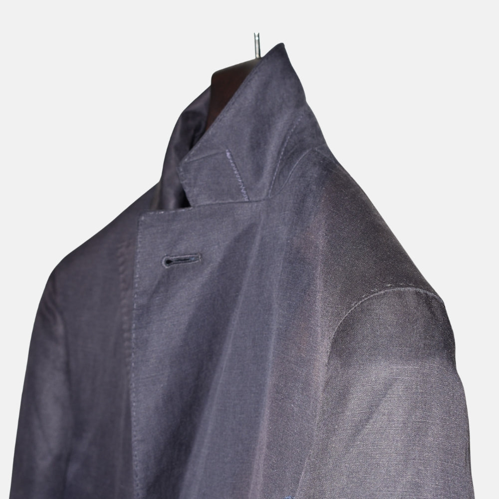 Navy Blazer made of Linen/ Silk (EU 50)