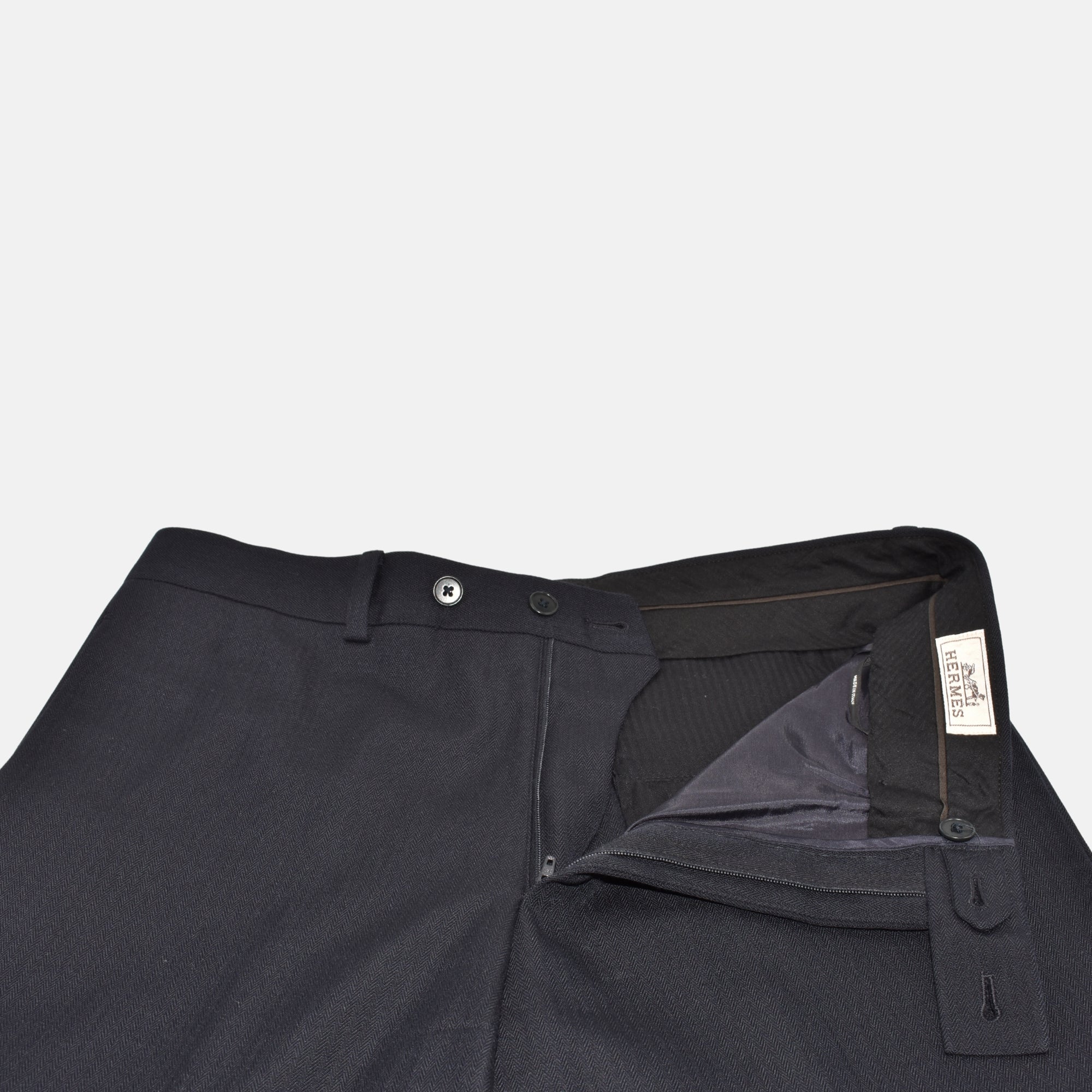 Midnight Blue Trousers made of Wool/Cotton (EU 42)
