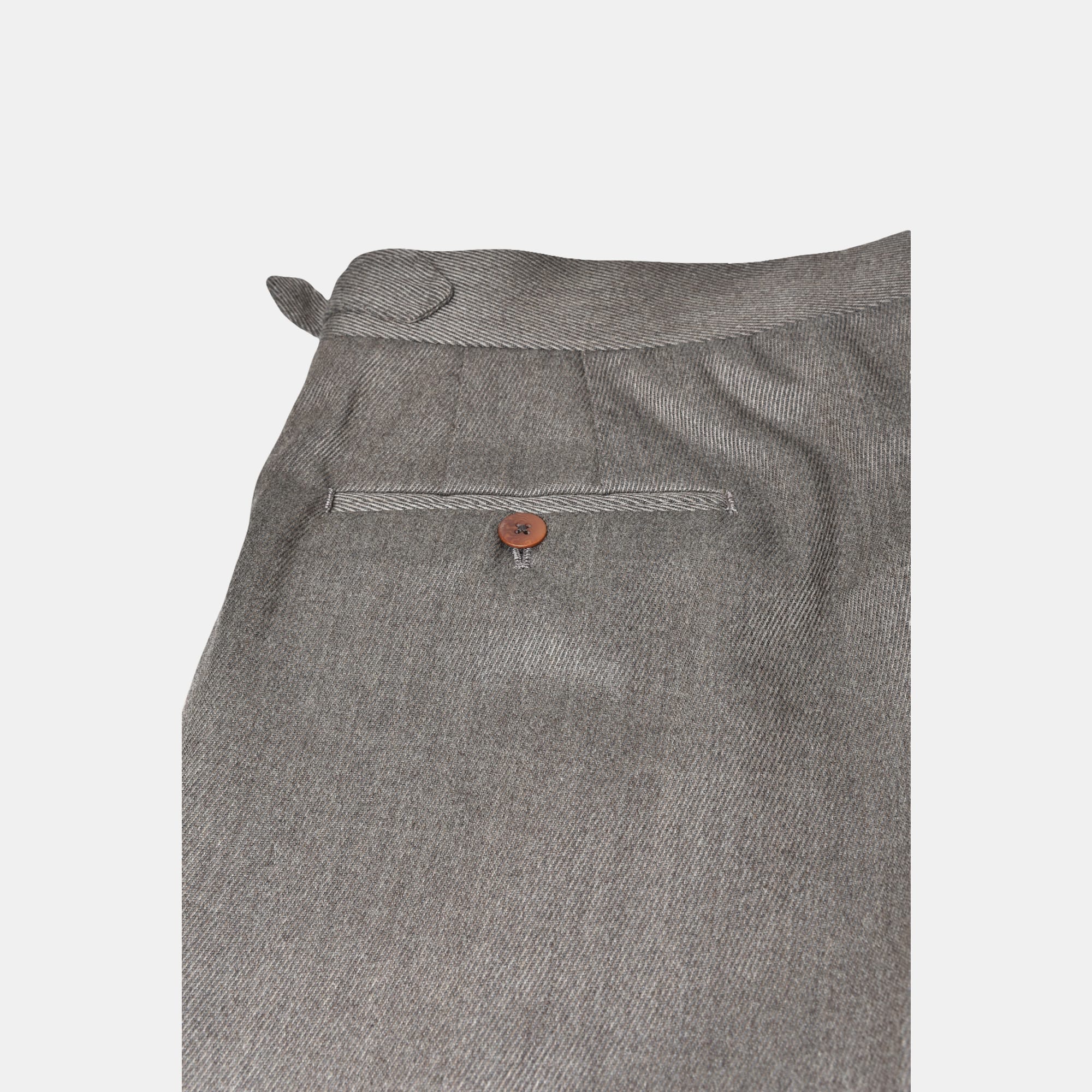 Brown Striped Trousers made of Wool (bespoke)