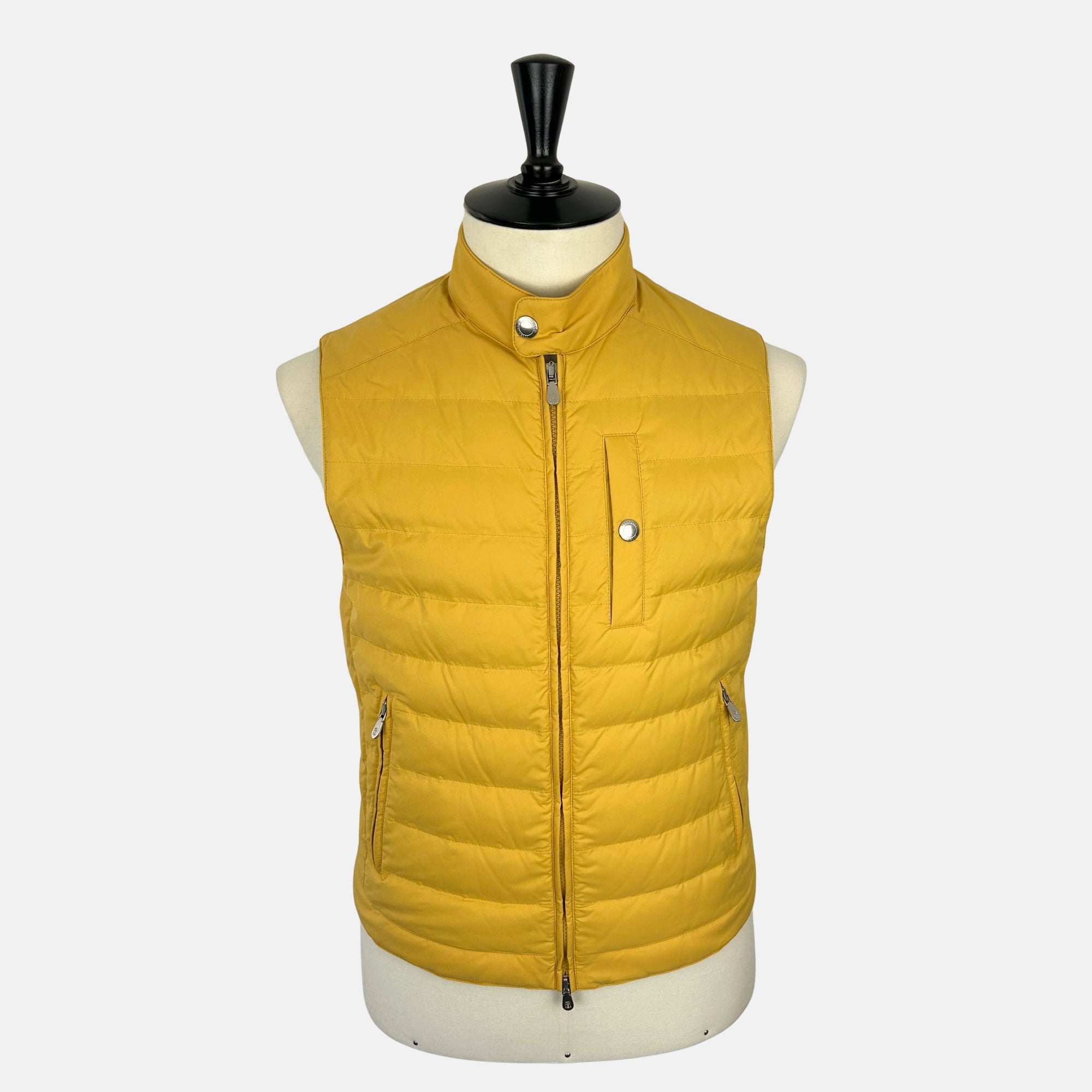 Yellow Down Vest made of Nylon (M)