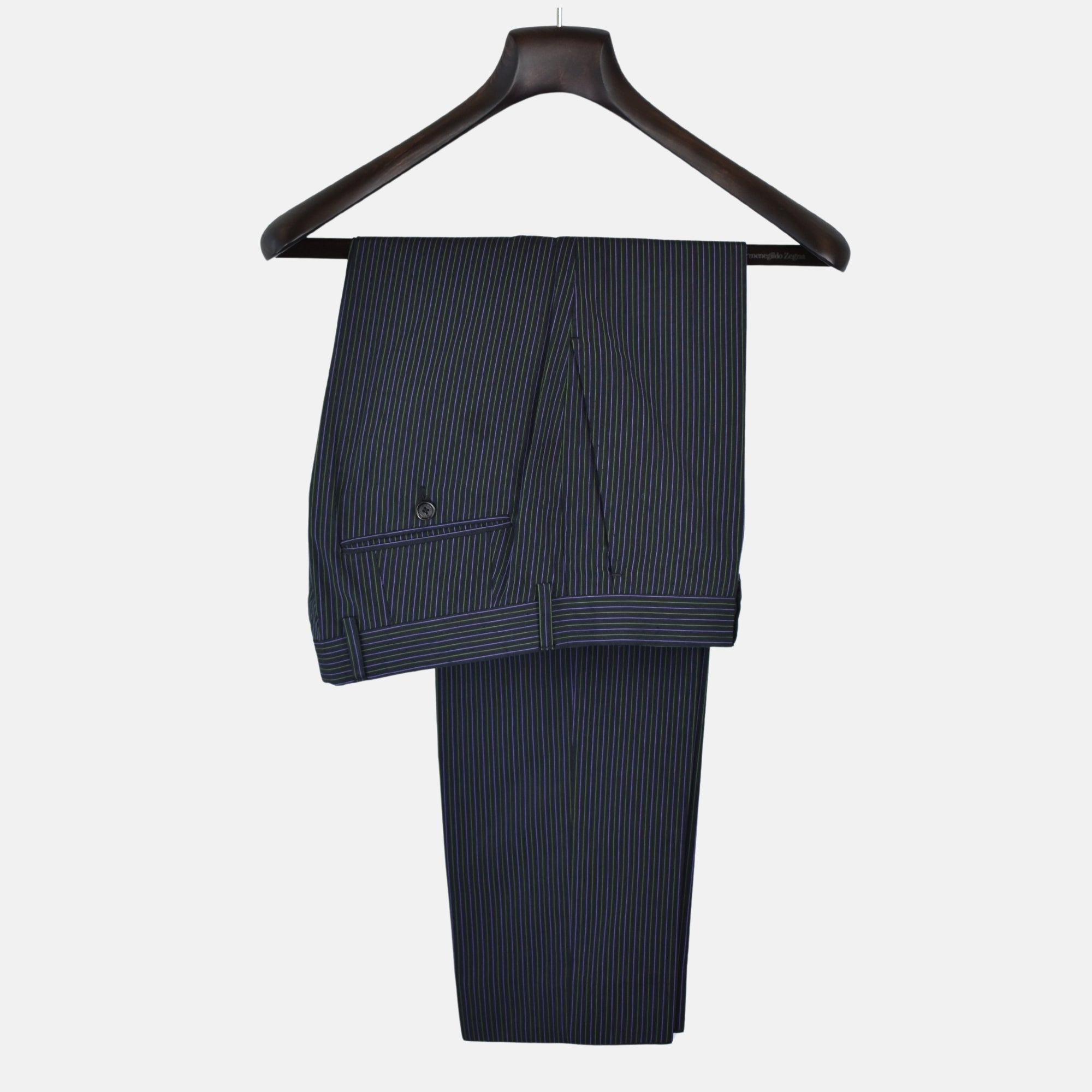 Multicoloured Striped Suit made of Cotton (EU 48)