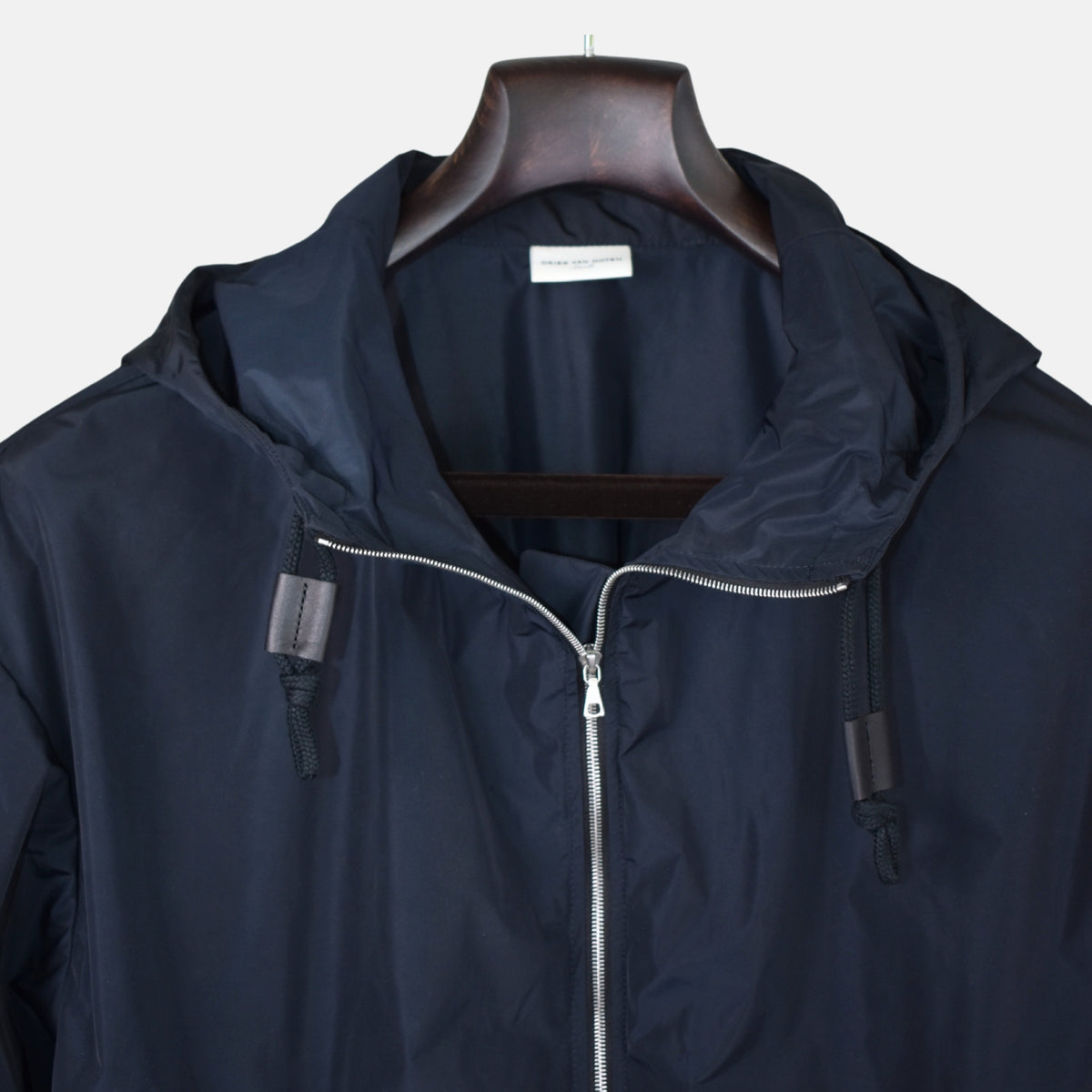 Marineblauer Regenmantel aus Polyester (S)