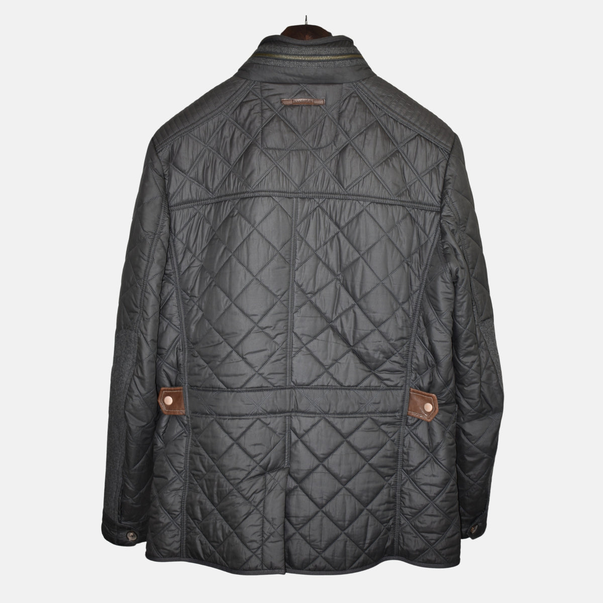 Gray Quilted Jacket made of Polyester/ Polyamide (EU 54)
