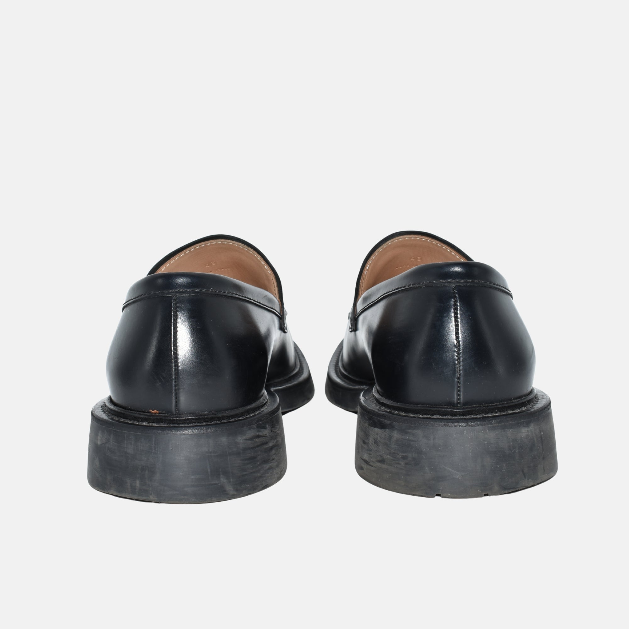 Black Shoes made of Leather (EU 43)