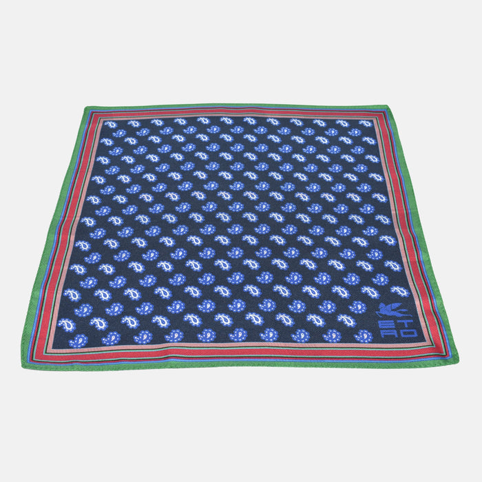 Multicoloured Square Pocket made of Silk
