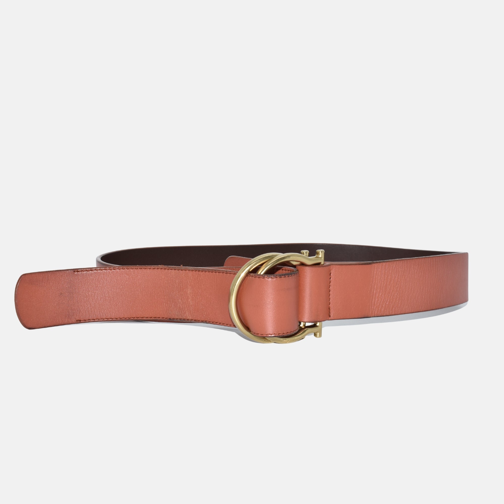 Terracotta Belt made of Leather