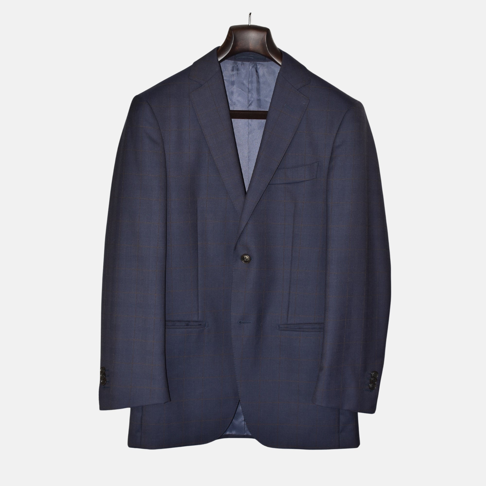 Blue Suit with Overcheck (EU 44)