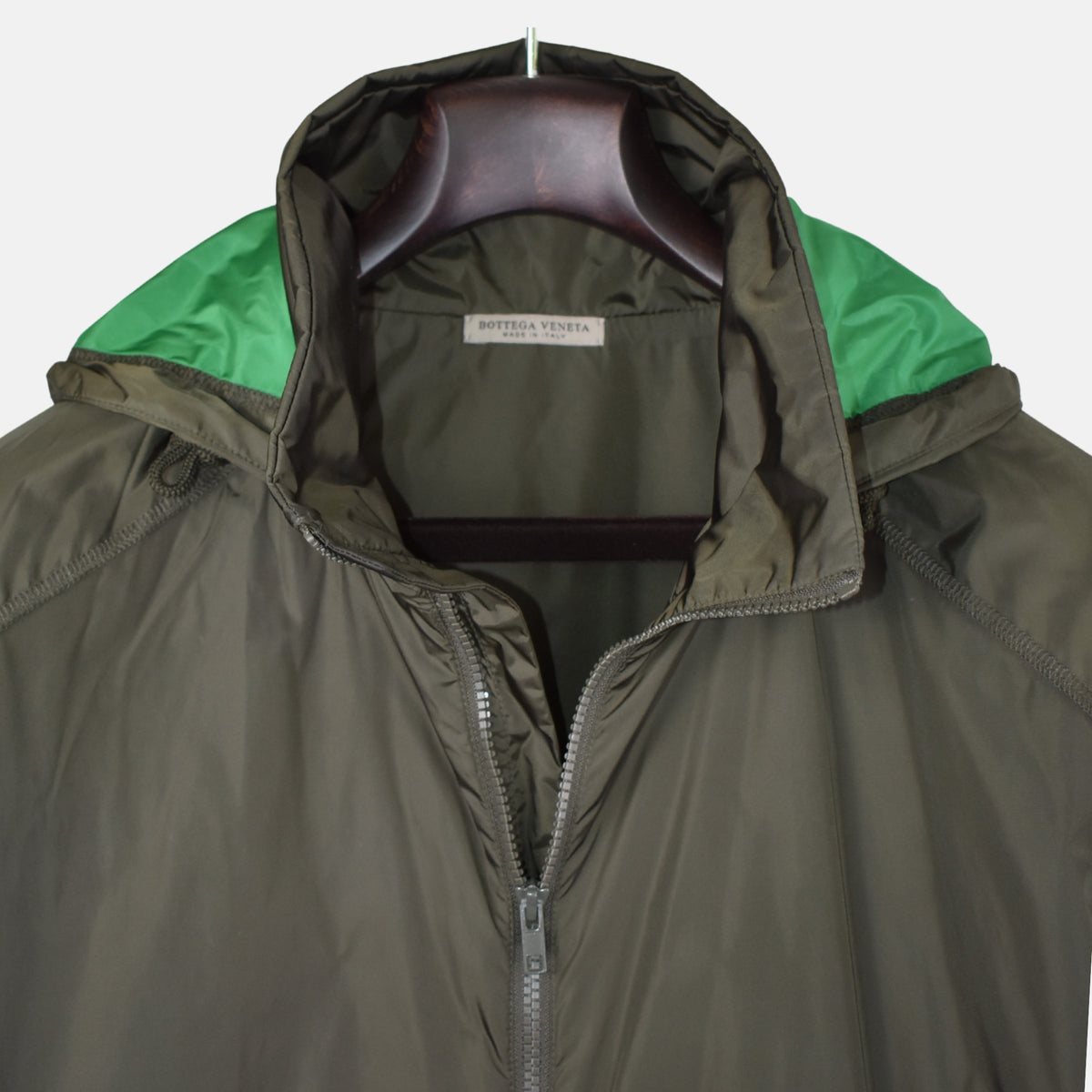 Khaki Rain Coat made of Polyamide (EU 46)