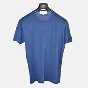 Blue T-Shirt made of Linen (M)