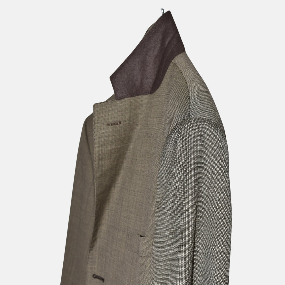 Gray-Beige Suit made of Virgin Wool (EU 50)