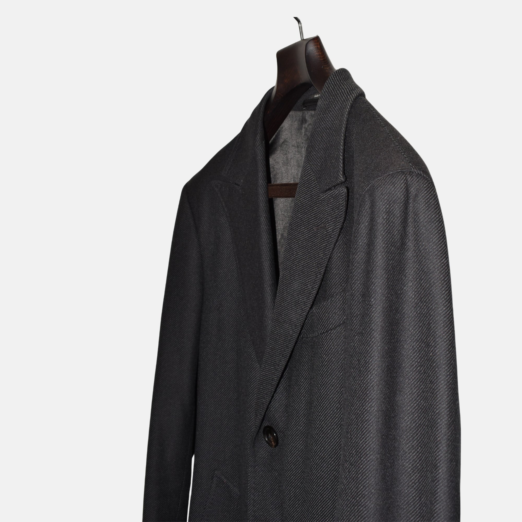 Anthracite Coat made of Wool (EU 48)