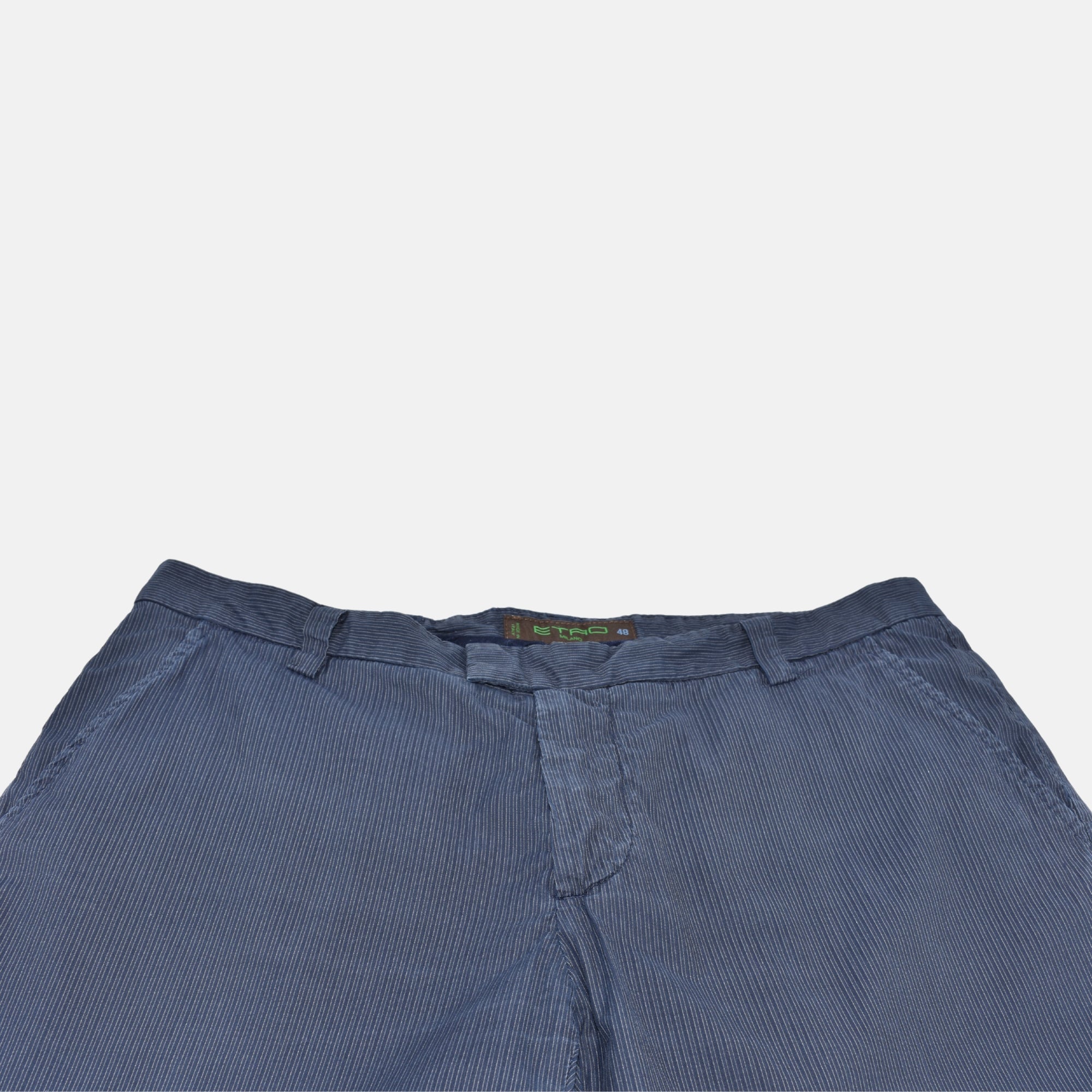 Blue Striped Shorts made of Cotton (EU 48)
