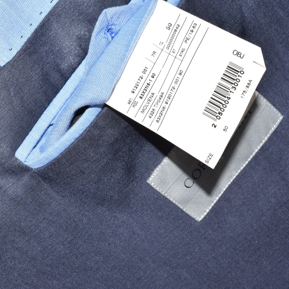 Navy Blazer made of Linen/ Silk (EU 50)