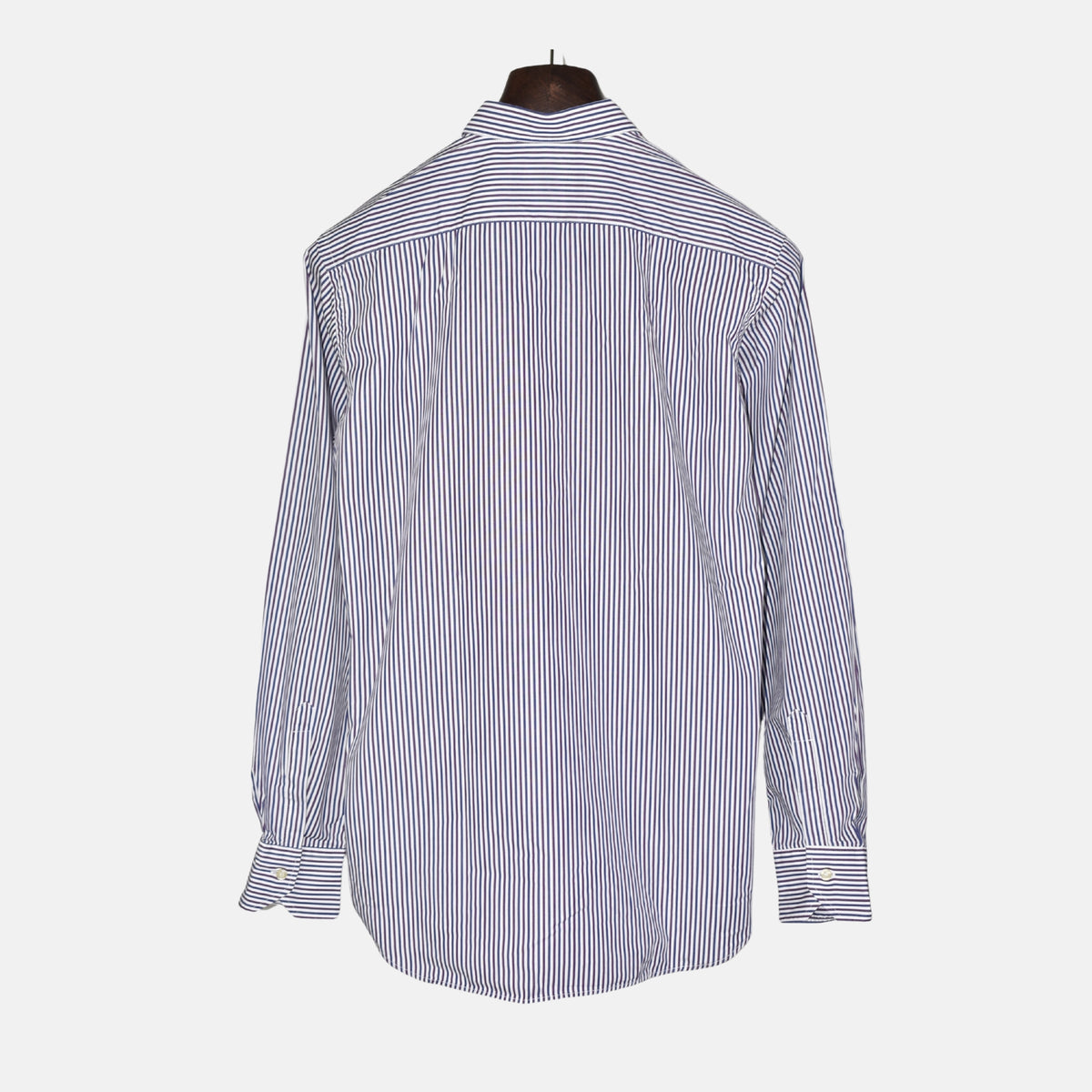 Blue-White Striped Shirt made of Cotton (EU 40)