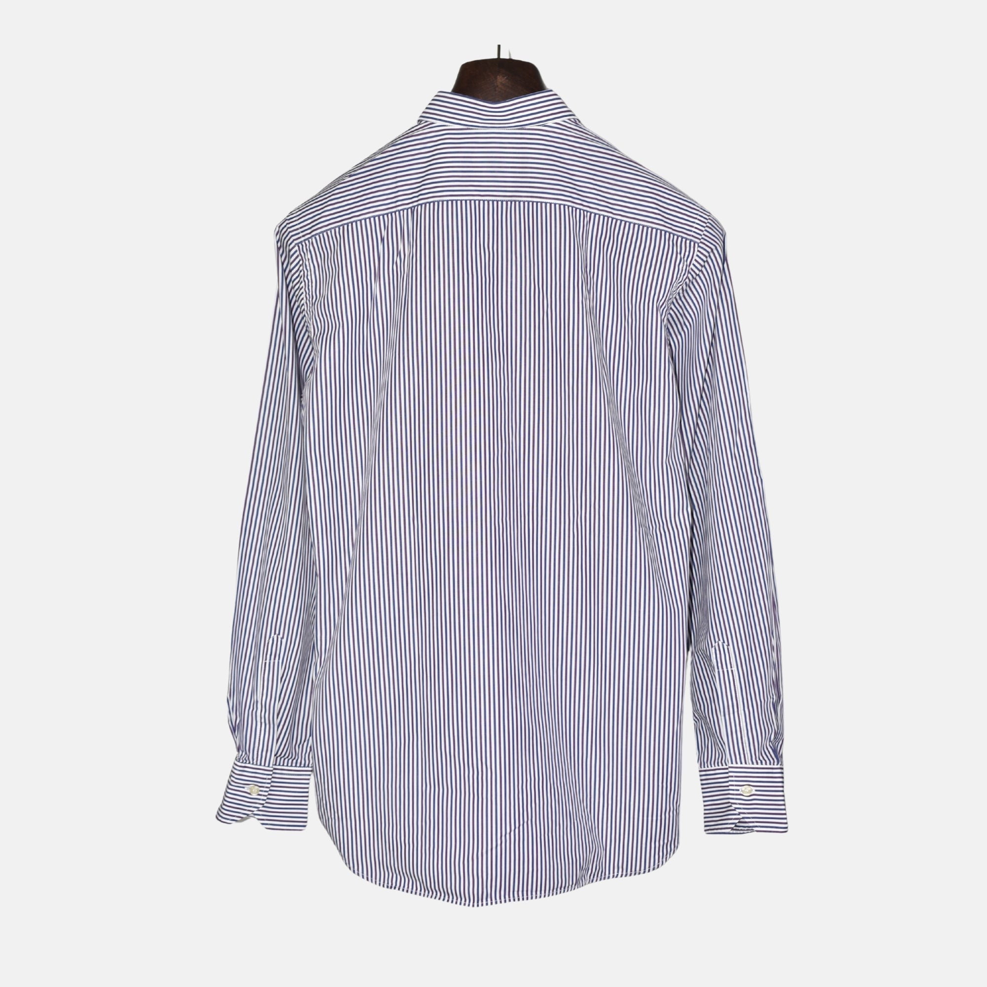 Blue-White Striped Shirt made of Cotton (EU 40)