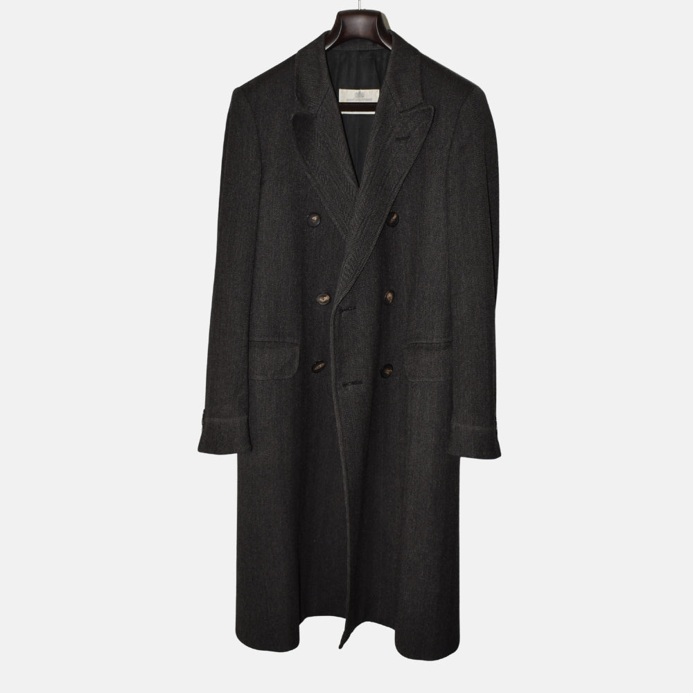 Anthracite Herringbone Coat made of Cashmere (EU 48)