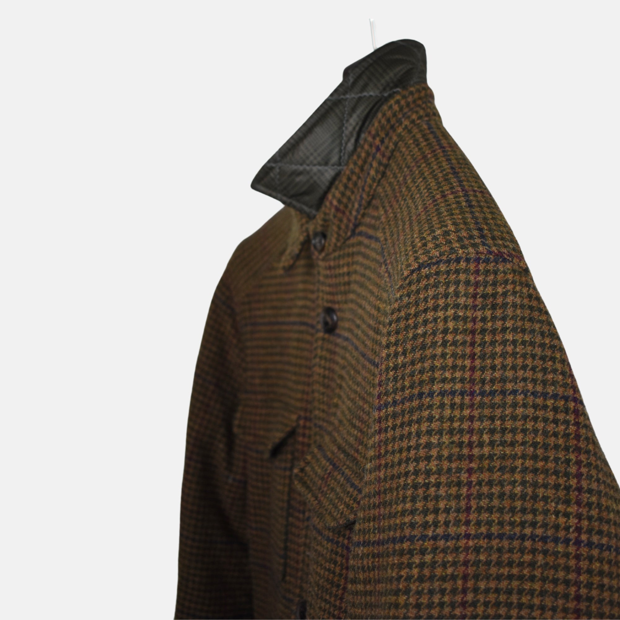 Multicoloured Reversible Jacket made of Wool/Polyester (M)