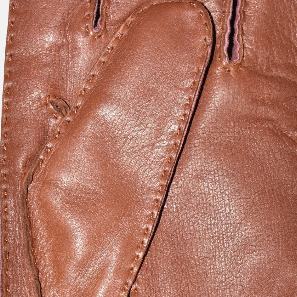 Brown Gloves made of Deer Leather (7.5/8/9)