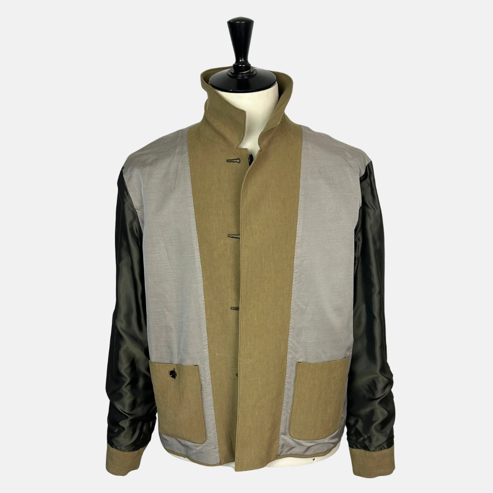 Khaki Jacket made of Linen (EU 52)