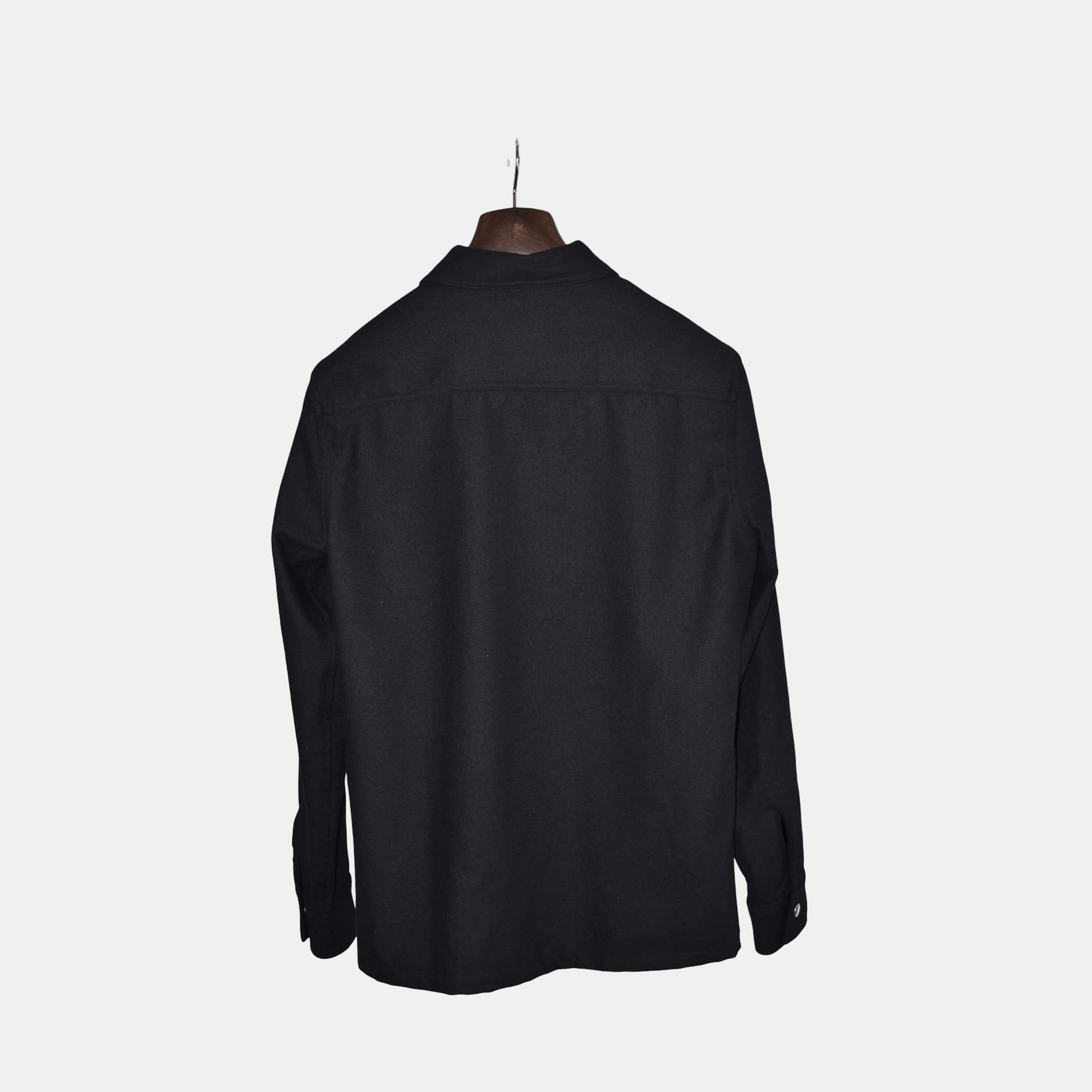 Black Overshirt made of Wool/Polyester (M)