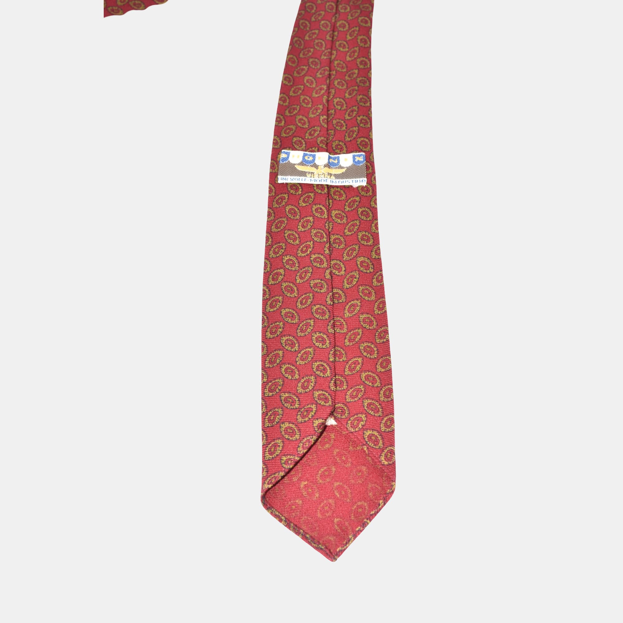 Multicoloured Patterned Tie made of Wool/Silk