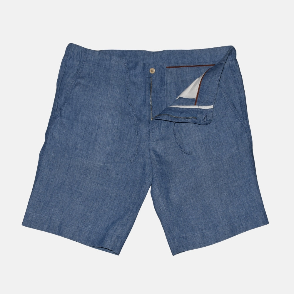 Light Blue Shorts made of Linen (S)