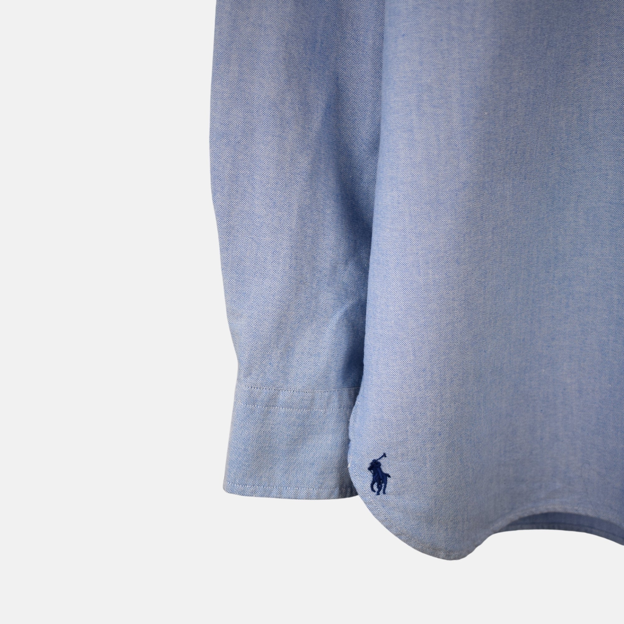 Blue Shirt with white Collar made of Cotton (XL)