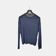 Navy Sweater made of Silk (EU 48)