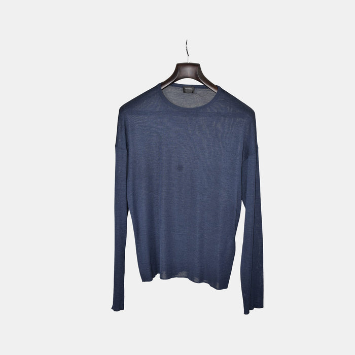 Navy Sweater made of Silk (EU 48)