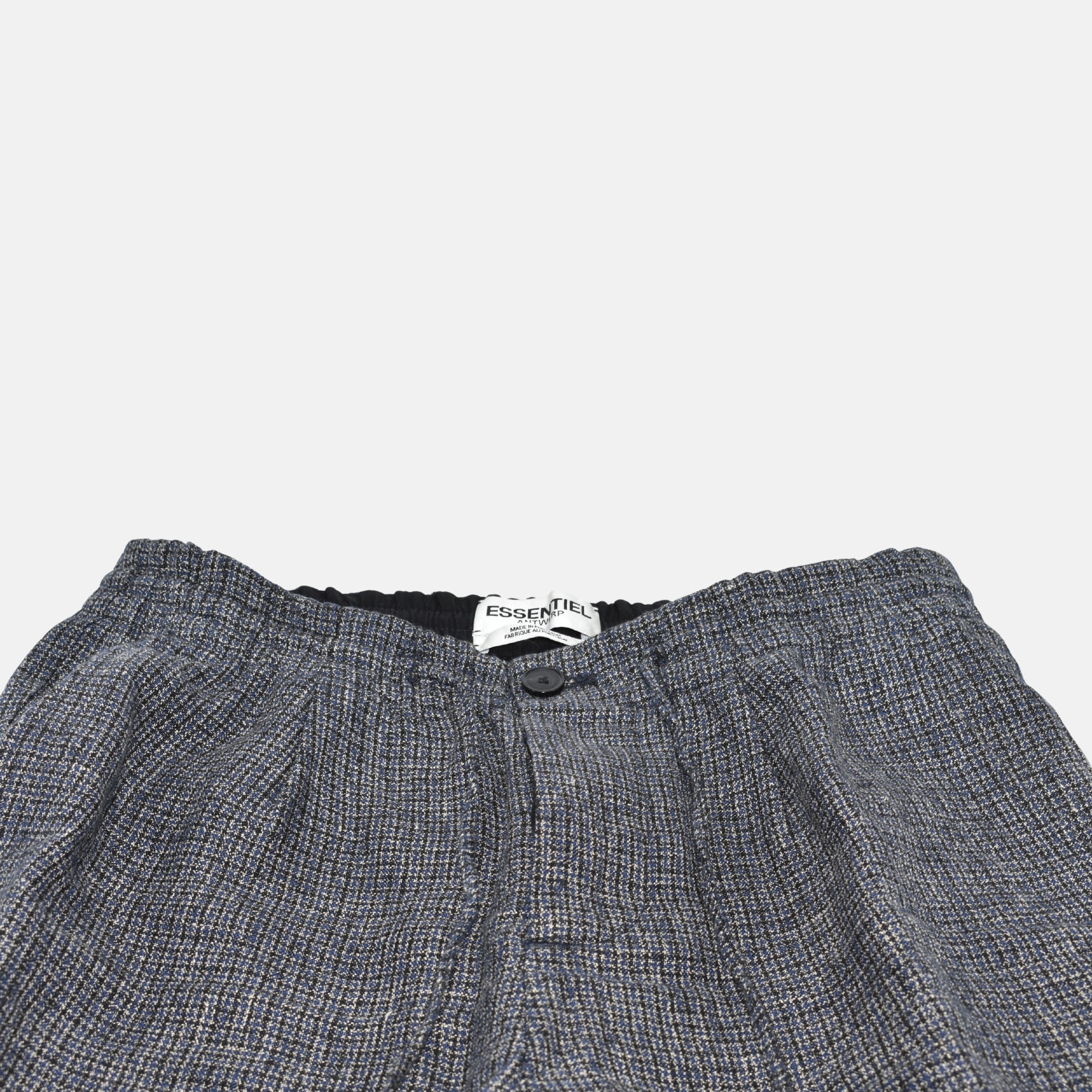 Multicoloured Checkered Pants made of Linen (EU 46)